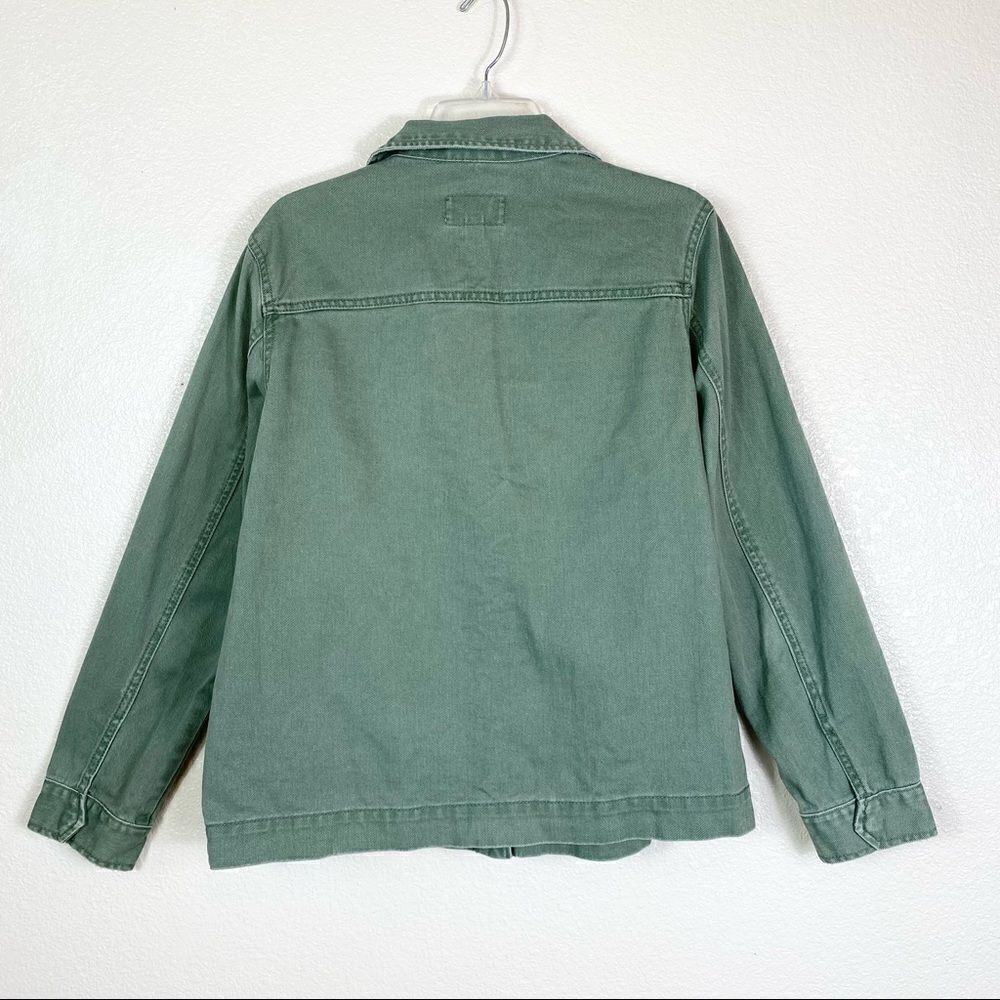 Universal Thread Green Denim Utility Jean Jacket - Picture 4 of 6